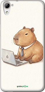 Силиконовый чехол Funny Capybara CEO Working для HTC Desire 826 dual sim - 6777u-312 изображение 