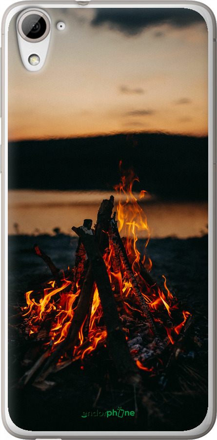 Силиконовый чехол Огонь для HTC Desire 826 dual sim - 6021u-312 изображение 