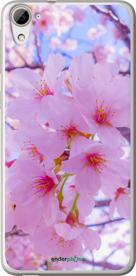 Силиконовый чехол Сакура для HTC Desire 826 dual sim - 6029u-312 изображение 