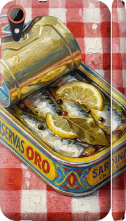 3D пластиковий матовий чехол Vintage Sardine Tin Phone для HTC Desire 830 - 6772m-785 изображение 