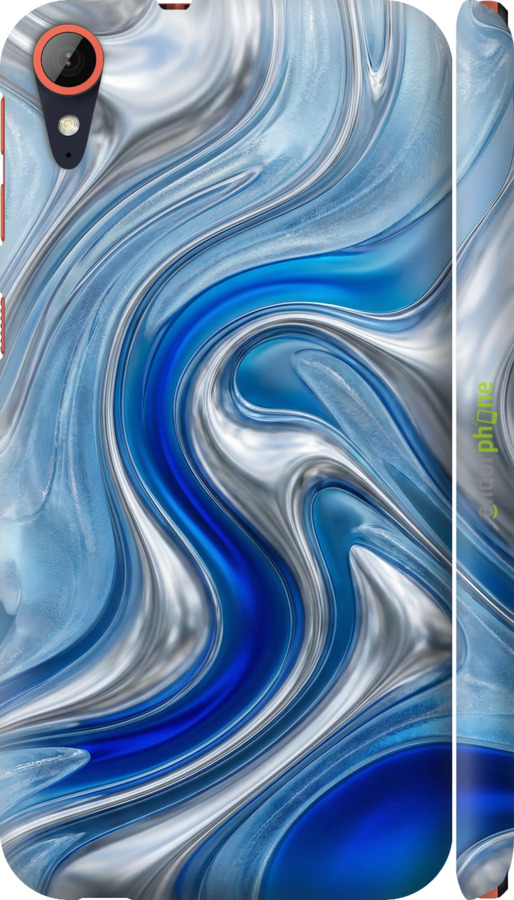 3D пластиковий матовий чехол Liquid Chrome для HTC Desire 830 - 6781m-785 изображение 