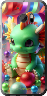 Силіконовий чехол Веселий дракончик для HTC 10 - 5812u-464 изображение 
