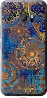 Силіконовий чехол Золотий візерунок для HTC 10 - 678u-464 изображение 