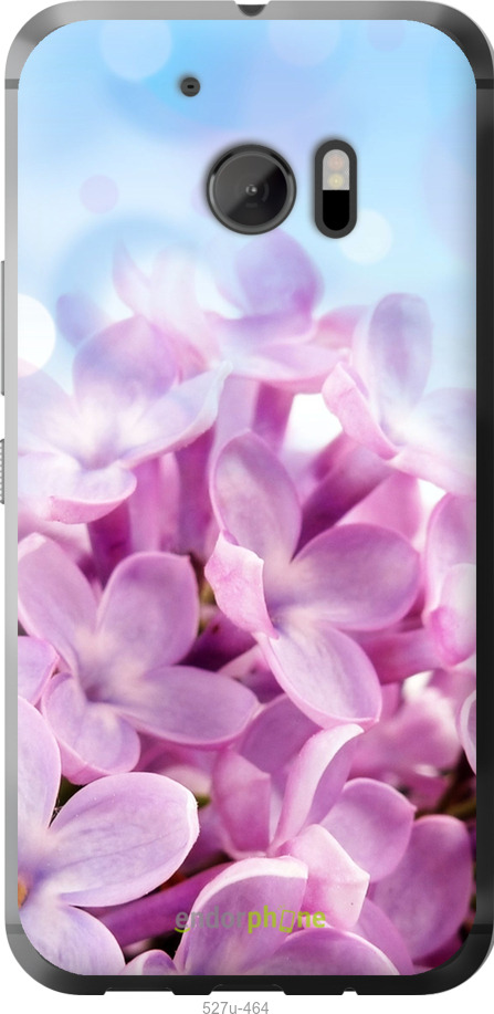 Силіконовий чехол Бузок для HTC 10 - 527u-464 изображение 