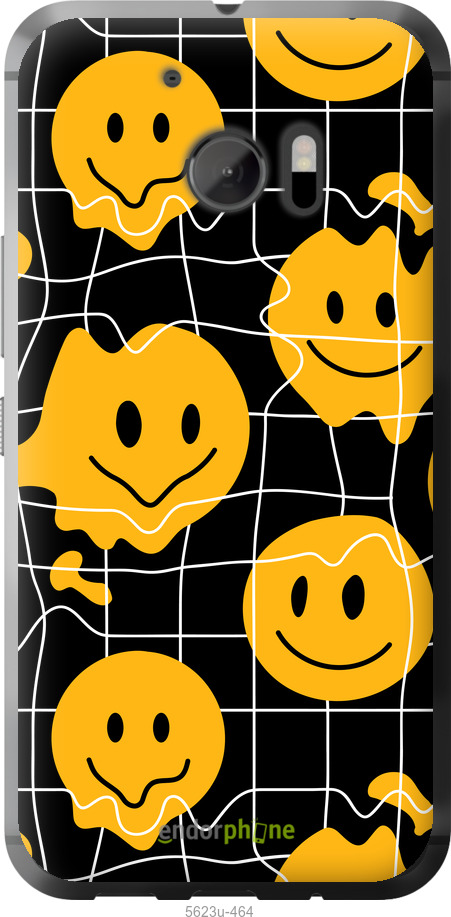 Силиконовый чехол Смайлы v3 для HTC 10 - 5623u-464 изображение 