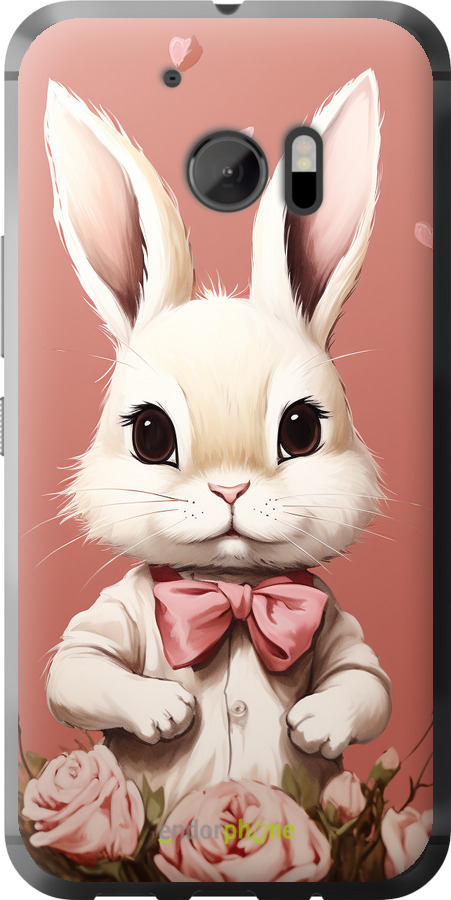 Силиконовый чехол Зайчик для HTC 10 - 5669u-464 изображение 
