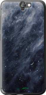 Силіконовий чехол Сині хмари, Синій місяць для HTC One A9 - 6398u-156 изображение 