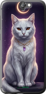 Силиконовый чехол Mystic White Cat Gothic Dark Purple Gold для HTC One A9 - 6805u-156 изображение 