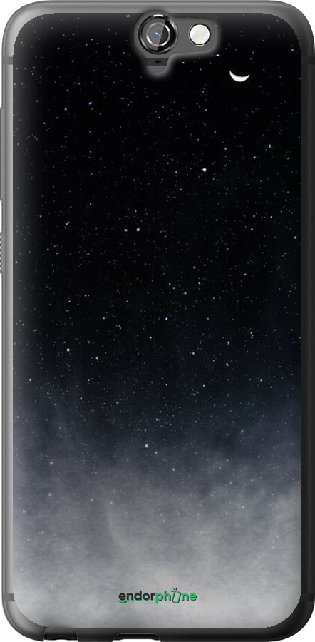 Силіконовий чехол Голубые облака, Голубая луна для HTC One A9 - 6396u-156 изображение 