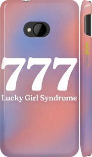 3D пластиковый глянцевый чехол 'Aesthetic Aura Gradient 777 Lucky Energy' для HTC One M7 изображение 5