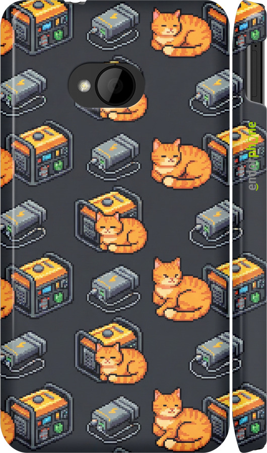 3D пластиковый глянцевый чехол Autonomous Zone для HTC One M7 - 6771c-36 изображение 