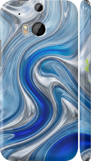 3D пластиковый матовый чехол Liquid Chrome для HTC One M8 - 6781m-30 изображение 