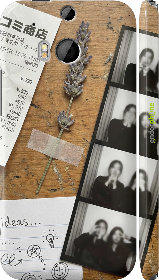 3D пластиковый глянцевый чехол Aesthetic Scrapbook Collage для HTC One M8 dual sim - 6773c-55 изображение 