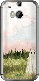 Силиконовый чехол Привидение для HTC One M8 dual sim - 6401u-55 изображение 