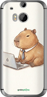 Силіконовий чехол Funny Capybara CEO Working для HTC One M8 dual sim - 6777u-55 изображение 