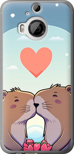 Силиконовый чехол Капибара любовь для HTC One M9 Plus - 6027u-134 изображение 