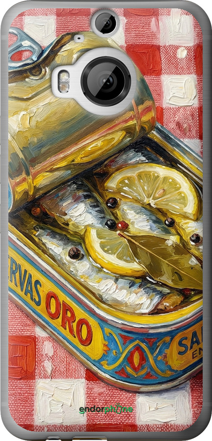 Силиконовый чехол Vintage Sardine Tin Phone для HTC One M9 Plus - 6772u-134 изображение 