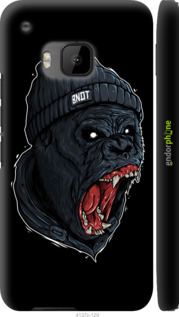 3D пластиковий глянцевий чехол Мавпа в люті для HTC One M9 - 4137c-129 изображение 