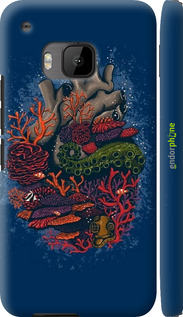 3D пластиковый глянцевый чехол Сердце моря для HTC One M9 - 6506c-129 изображение 