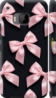 3D пластиковый глянцевый чехол Coquette Ribbons Dark Coquette для HTC One M9 - 6767c-129 изображение 