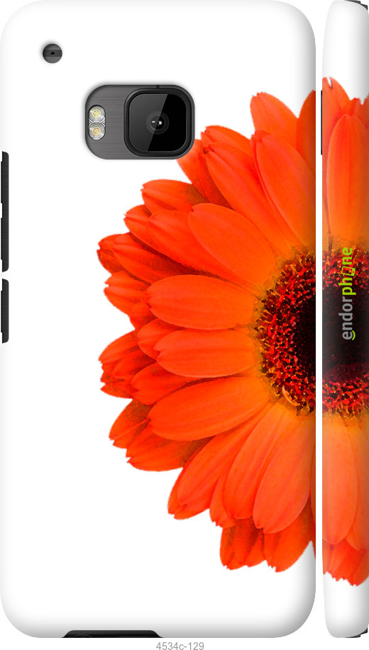 3D пластиковый глянцевый чехол Гербера 1 для HTC One M9 - 4534c-129 изображение 