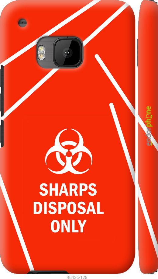 3D пластиковый глянцевый чехол biohazard 27 для HTC One M9 - 4843c-129 изображение 