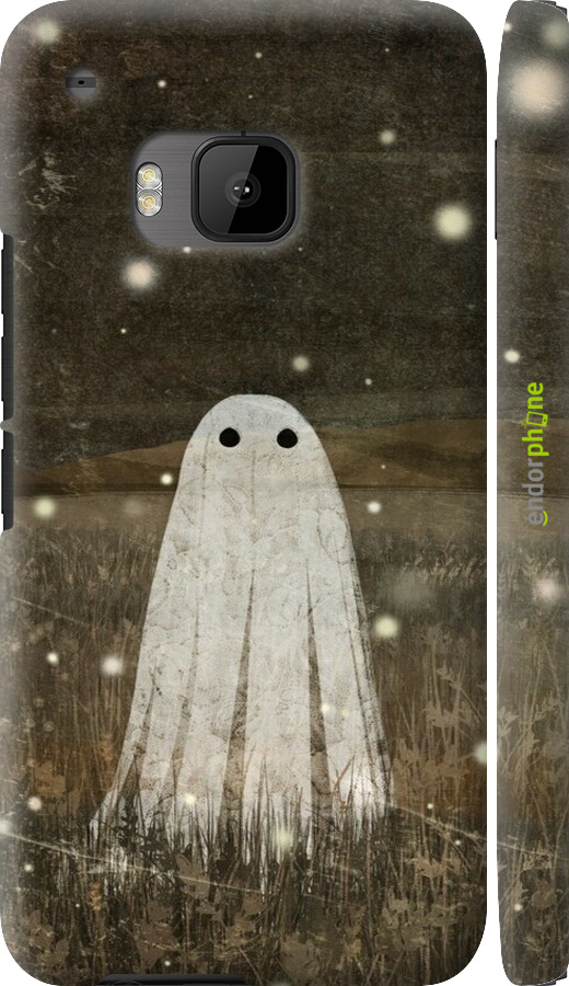 3D пластиковый глянцевый чехол Привидение и светлячки для HTC One M9 - 6406c-129 изображение 
