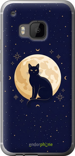 Силиконовый чехол Cute Cat Celestial/Witchy для HTC One M9 - 6787u-129 изображение 