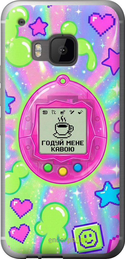 Силиконовый чехол Y2K Aesthetic Retro Pet: Годуй мене кавою для HTC One M9 - 6784u-129 изображение 