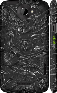 3D пластиковий глянцевий чехол Вороня лють для HTC One X+ - 6474c-69 изображение 
