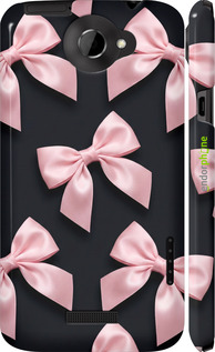 3D пластиковый глянцевый чехол 'Coquette Ribbons Dark Coquette' для HTC One X+ изображение 1