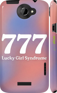 3D пластиковый глянцевый чехол 'Aesthetic Aura Gradient 777 Lucky Energy' для HTC One X+ изображение 5