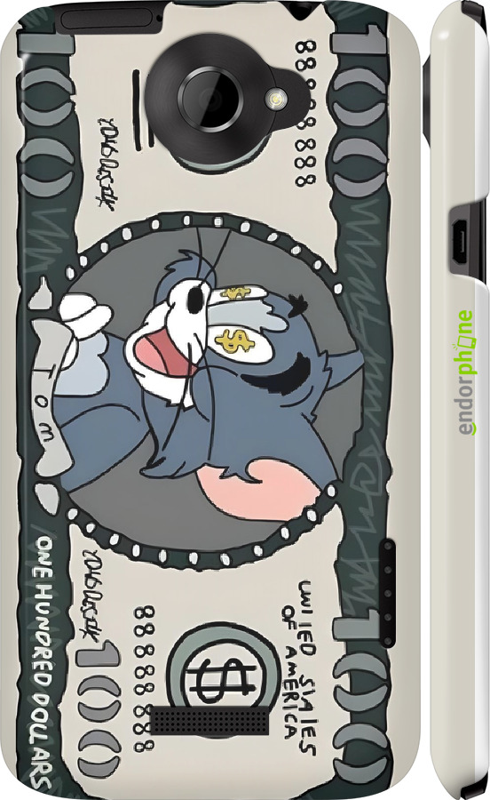 3D пластиковый глянцевый чехол Том и джерри для HTC One X+ - 6291c-69 изображение 