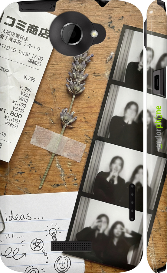 3D пластиковый глянцевый чехол Aesthetic Scrapbook Collage для HTC One X+ - 6773c-69 изображение 