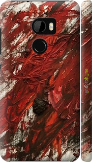 3D пластиковый матовый чехол Абстрактная композиция в красных тонах для HTC One X10 - 6541m-995 изображение 