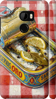 3D пластиковий матовий чехол Vintage Sardine Tin Phone для HTC One X10 - 6772m-995 изображение 