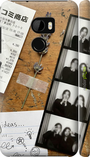 3D пластиковый матовый чехол Aesthetic Scrapbook Collage для HTC One X10 - 6773m-995 изображение 