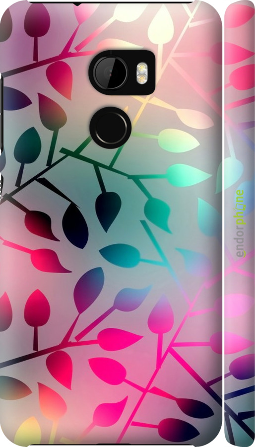

3D пластиковий матовий чохол "Листя" для HTC One X10