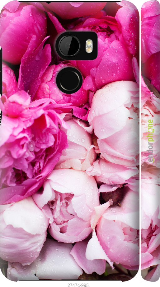 

Coque du 3D plastique mat "Pivoines roses" pour HTC One X10, Rose