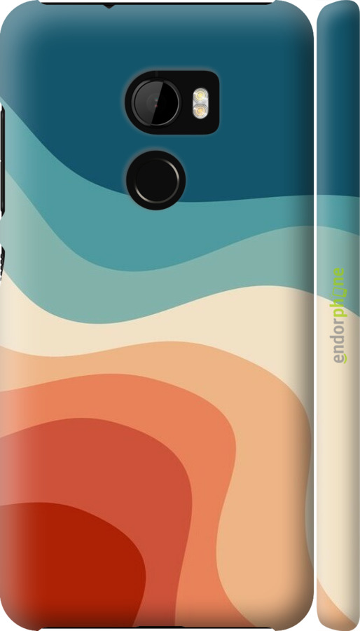 3D пластиковый матовый чехол В стиле ретро с волнами для HTC One X10 - 6531m-995 изображение 