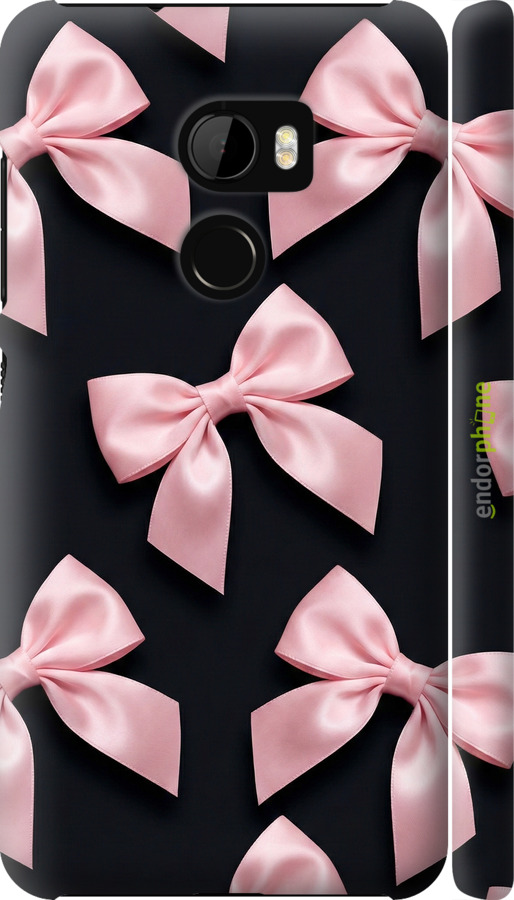 3D пластиковый матовый чехол Coquette Ribbons Dark Coquette для HTC One X10 - 6767m-995 изображение 