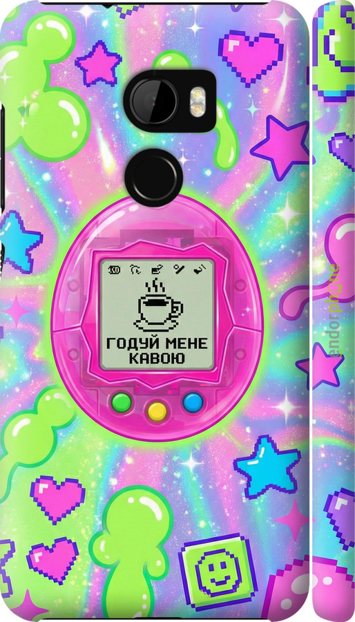 3D пластиковый матовый чехол Y2K Aesthetic Retro Pet: Годуй мене кавою для HTC One X10 - 6784m-995 изображение 