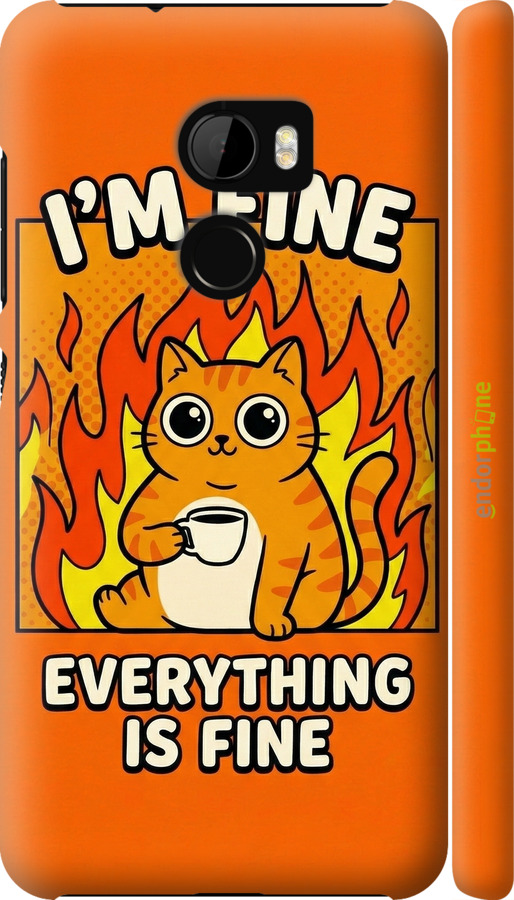 3D пластиковый матовый чехол Funny Cat для HTC One X10 - 6786m-995 изображение 