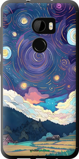 Силиконовый чехол Креативный арт для HTC One X10 - 6322u-995 изображение 