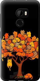 Силіконовий чехол Дерево та котики для HTC One X10 - 6516u-995 изображение 