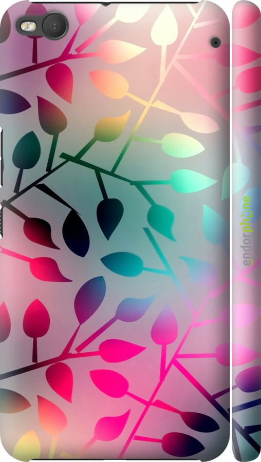 

3D пластиковий матовий чохол "Листя" для HTC One X9