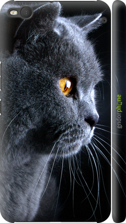 

3D пластиковий матовий чохол "Гарний кіт" для HTC One X9, Чорний