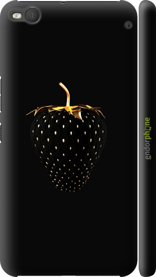 

3D пластиковий матовий чохол "Чорна полуниця" для HTC One X9, Чорний