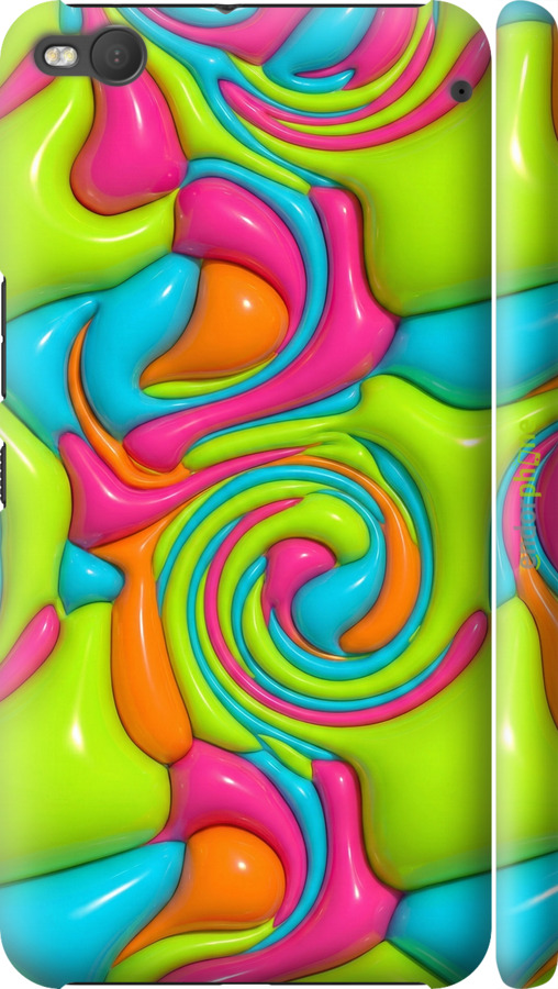 3D пластиковый матовый чехол Y2K Jelly Dream для HTC One X9 - 6780m-783 изображение 