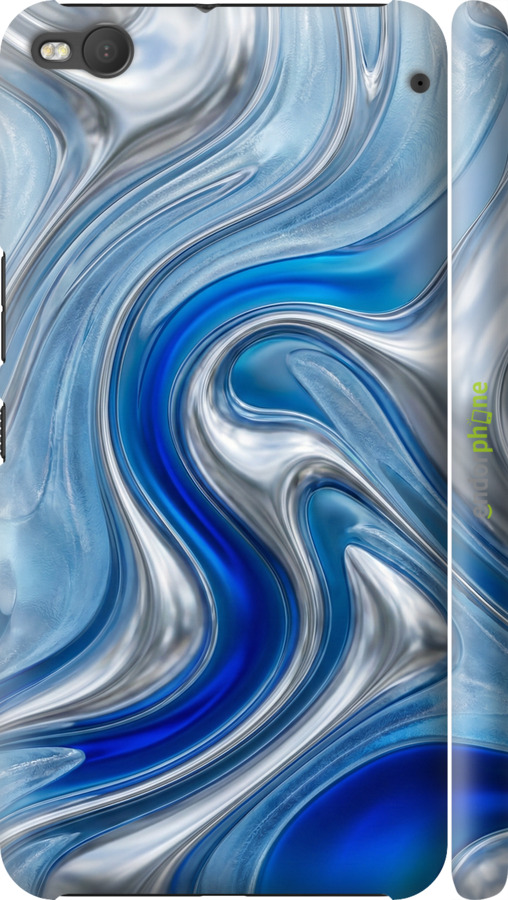 3D пластиковый матовый чехол Liquid Chrome для HTC One X9 - 6781m-783 изображение 